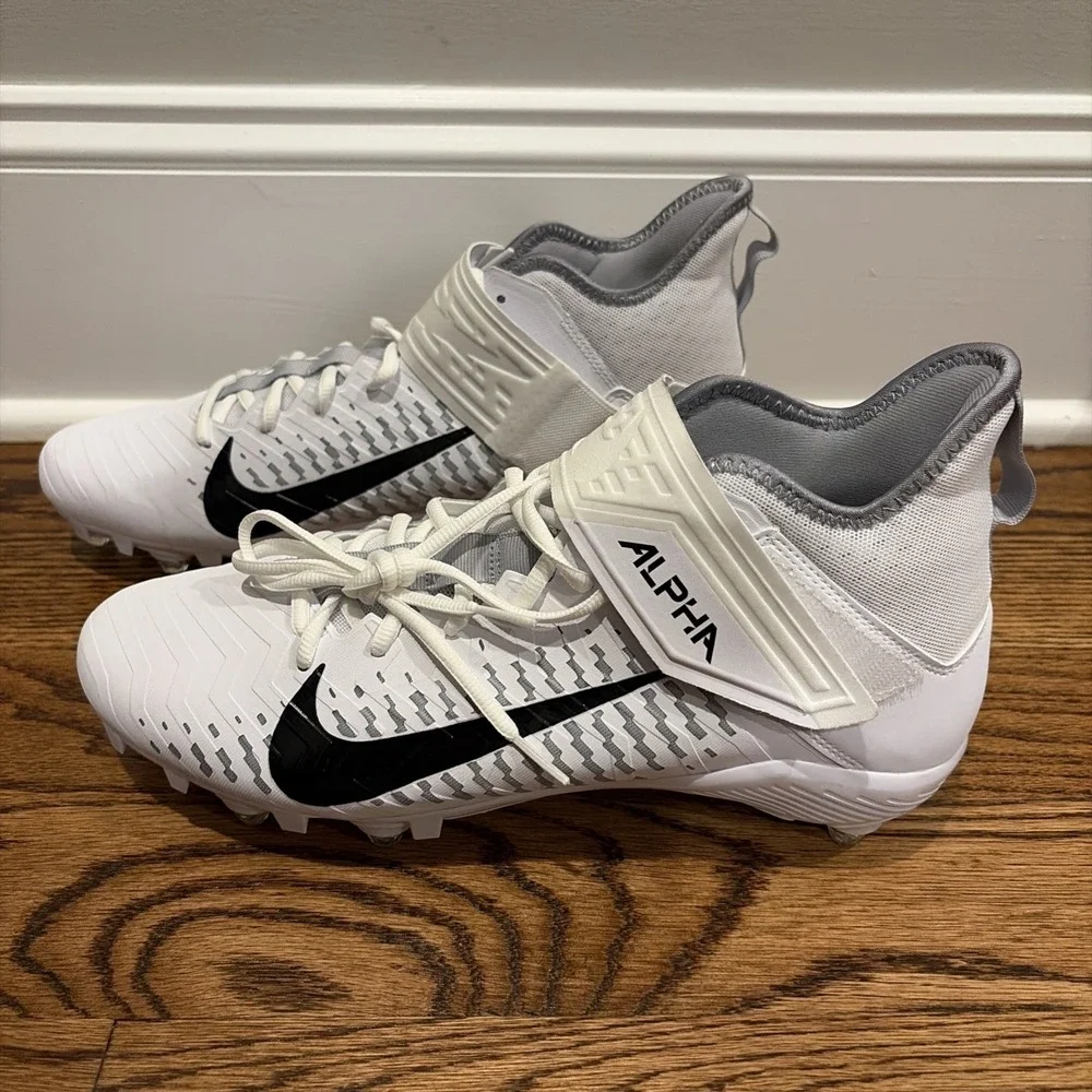 Nike Alpha Menace Pro 2 Detachable White Football Cleat Men's 11.5 CK4277-100